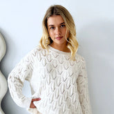 India Sweater - White